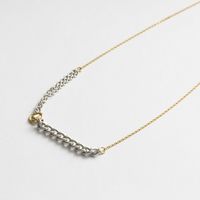 LISRIQUE/drop バイカラー&ミックスチェーン ネックレス